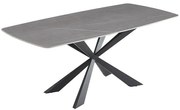 Stôl Camilius Cross 9954 keramický/čierny
