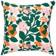 Obliečka na vankúš Pieni Green Green 50x50, zeleno-oranžová