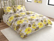 Obliečky z mikrovlákna FEONELLE žlto-sivé Rozmer obliečky: 70 x 90 cm | 140 x 200 cm