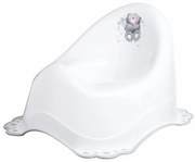 BISK Erga 4 KIDS, detský nočník Medvedík s protišmykovou gumou, biela, ERG-08324