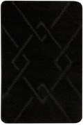 Kúpeľňový koberček Moreno čierny, kosoštvorce