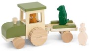 Trixie Drevený traktor s valníkom