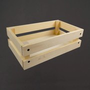 AMADEA Drevená skladacia bednička z masívneho dreva, 32x19x10 cm