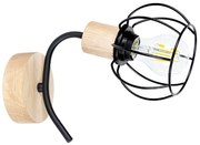 Spot-Light 8224174 - Nástenné svietidlo VIVIANE 1xE27/60W/230V dub