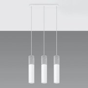 Závesná lampa Pennala 3 biela