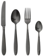 4-dielna súprava príborov v čiernej farbe Bloomingville Cutlery Eleganza