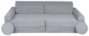 Variabilná detská pohovka MeowBaby® Premium, grey