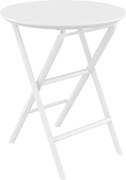 HELEN FOLDING Ø60 sklopný záhradný stôl white
