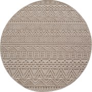 Ayyildiz, Kusový koberec Helix 2202 beige kruh, 120x120, béžová, chodba / predsieň