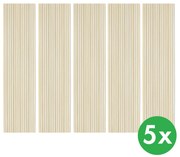 Drevený akustický panel, 2400 x 600 mm, sivý podklad, balenie 5 ks, dub