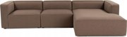 Rohová sedačka Morelotta (p) (hnedá)