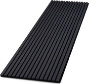 Akustický obkladový panel, MDF, 2440 × 605 × 22 mm, dub čierny