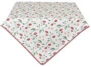 Bavlnený obrus s motívom lesných jahôd Wild Strawberries - 150 * 150 cm