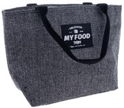 Textilná termotaška My Food, sivá, 30 x 12 x 20 cm