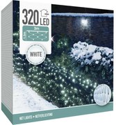 Vonkajšia svetelná sieť, 300x150cm, 320 LED, studená biela, IP44, 3 m