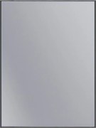 Erga Rectangle, obdĺžnikové zrkadlo 60x80 cm, čierny rám, ERG-V01-RECTAGLE-6080-BK