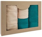 BAVLNENÉ UTERÁKY SOLANO SADA 2 KS 50X90 CM, 2 KS 70X140 CM VIACFAREBNÁ