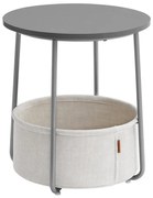 Odkladací stolík NOIRA sivá/biela