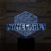 3Dmix 3DL-CRK027 – 3D LED nočná lampa - Minecraft (Crack základňa)