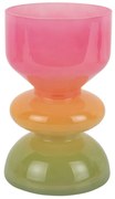Oranžová/ružová sklenená váza (výška 20,5 cm) Funky Vibes – PT LIVING