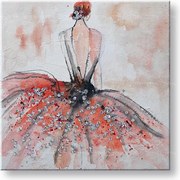 Maľovaný obraz na stenu ŽENA  60x60 cm