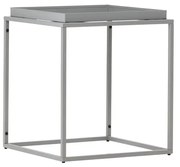 Kovový príručný stolík PORTO 45x45 cm, sivý
