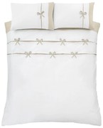 Biele obliečky na dvojlôžko/predĺžené 230x220 cm Milo Bow – Catherine Lansfield