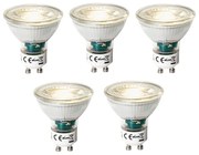 Sada 5 stmievateľných LED žiaroviek GU10 s 3-stupňovým stmievaním 7W 600 lm 3000K
