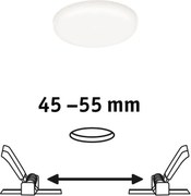 Paulmann 92390 - LED/4,5W IP44 Kúpeľňové podhľadové svietidlo VARIFIT 230V