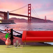 Sablio Tapeta Golden Gate - 125x75 cm