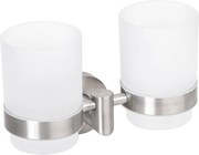Bemeta Design NEO: Držiak kefiek, dvojitý, sklo - 104210025