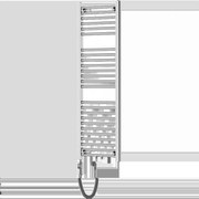 Mexen Mars elektrický radiátor 1200 x 400 mm, 300 W, chróm - W110-1200-400-2300-01