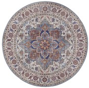 Kusový koberec Asmar 104002 Cyan / Blue kruh, 160x160 (priemer) kruh, modrá, chodba / predsieň, Hanse Home