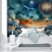 Fototapeta - Let nočnou oblohou (147x102 cm)