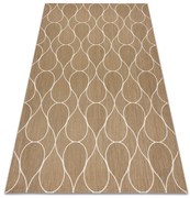 Koberec SIZAL FLAT 49379265 kvapky, béžový