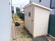 Drevený domček MYRTA (1,49 × 2,7 m)