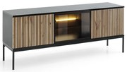 TV stolík Sento 154 čierna/dub wotan