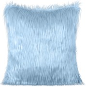 CHLPATÁ DEKORAČNÁ OBLIEČKA NA VANKÚŠ 818 55X55 CM SVETLOMODRÁ