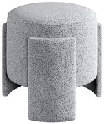 Taburet ROCKET, priemer 39 cm, sivý