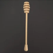 AMADEA Drevená naberačka na med, masívne drevo, 17 cm