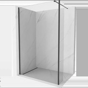 Mexen Kioto sprchová stěna Walk-in 170 x 30 cm, transparentní, černá - 800-170-212-70-00-030