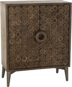 Vysoká komoda Etnic, hnedá, J-Line