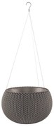 Keter Závesný kvetináč Cozies S sivá, 3,2 l, 28 x 18 cm