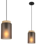 Toolight Toolight, závesné svietidlo 1xE27, APP1810-1CP, šedá matná-čierna, OSW-00660