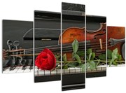 Obraz - Spomienka na hudobníka (150x105 cm)