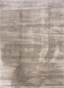 Koberec Microsofty 8301 béžový shaggy obdĺžnikový – vlas 30 mm Rozmer: 80x150 cm