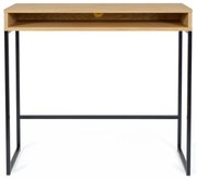 Pracovný stôl s doskou v dubovom dekore 35x100 cm Frame – Woodman