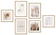 Obrazy v súprave 6 ks 32x32 cm – knor