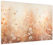 Obraz - Vzor divokých kvetov (90x60 cm)