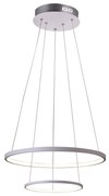 Candellux Biele závesné LED svietidlo Lune okrúhly 50cm 40W 32-64752